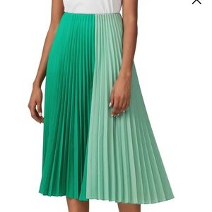Tome Pleated Two Tone Skirt